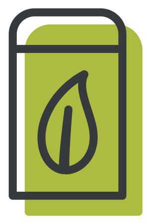 Interesting teabag, illustration, vector on a white background.のイラスト素材