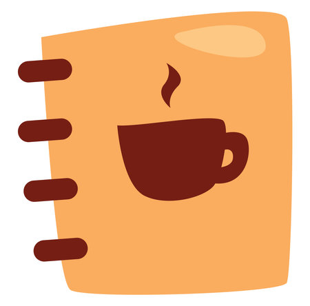 Coffee shop menu, illustration, vector on a white background.のイラスト素材