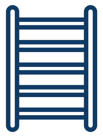 Constructiopn ladder, illustration, vector on a white background.のイラスト素材