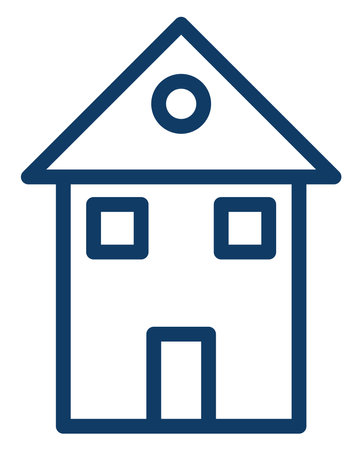 Construction house, illustration, vector on a white background.のイラスト素材