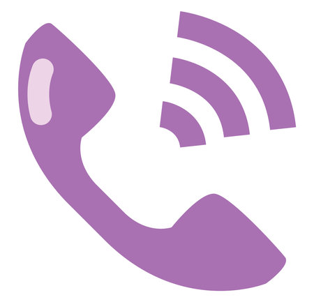 Phone ringing, illustration, vector on a white background.のイラスト素材