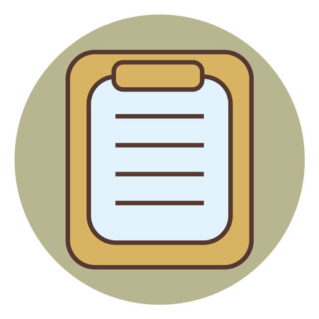 School checklist, illustration, vector on a white background.のイラスト素材