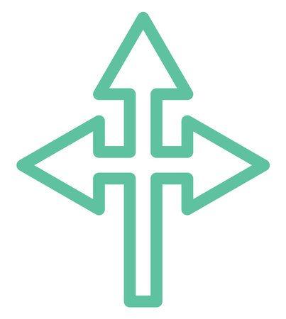 Arrow signs, illustration, vector on a white background.のイラスト素材