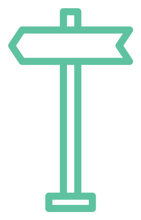 One road sign, illustration, vector on a white background.のイラスト素材