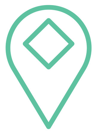 Navigation mark, illustration, vector on a white background.のイラスト素材