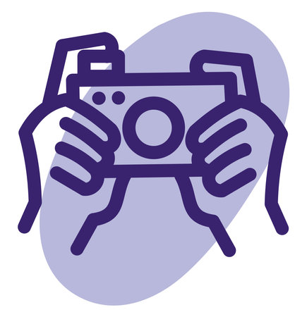 Taking a picture, illustration, vector on a white background.のイラスト素材