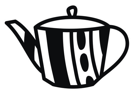 Steel water boiler, illustration, vector on a white background.のイラスト素材