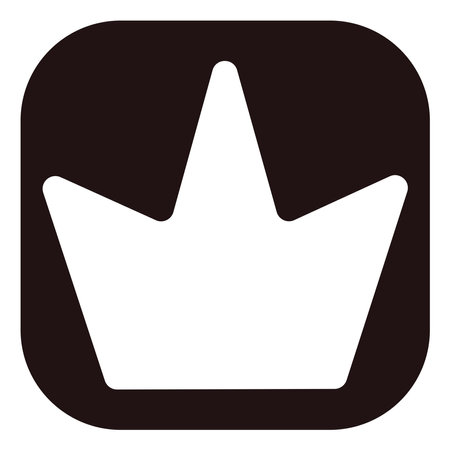 Online crown, illustration, vector on a white background.のイラスト素材