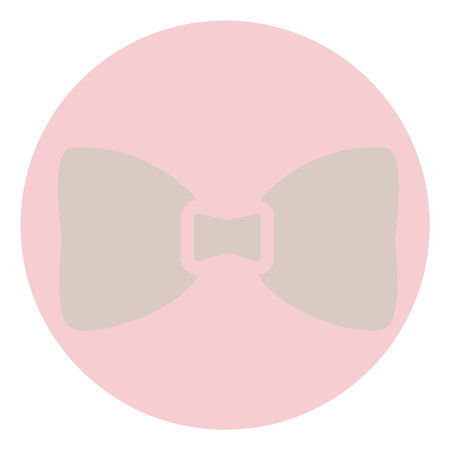 Brown bow,illustration, vector, on a white background.のイラスト素材
