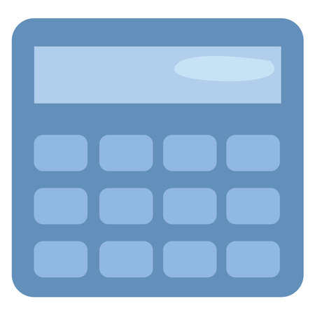 Banking calculator, illustration, vector, on a white background.のイラスト素材