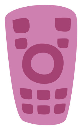 Movie set TV remote, illustration, vector, on a white background.のイラスト素材