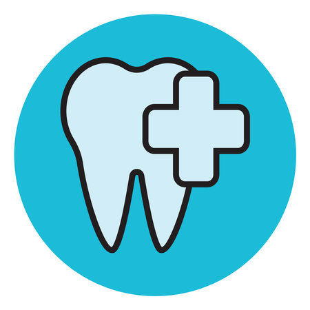 Tooth care, illustration, vector, on a white background.のイラスト素材