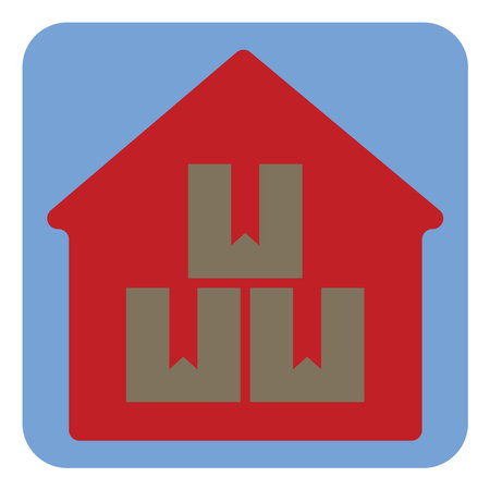 Completed delivery, illustration, vector, on a white background.のイラスト素材