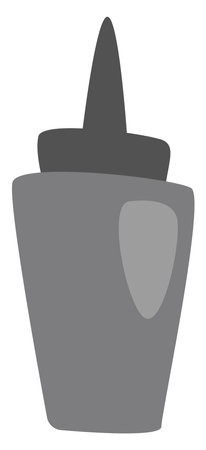 Ketchup bottle, illustration, vector, on a white background.のイラスト素材