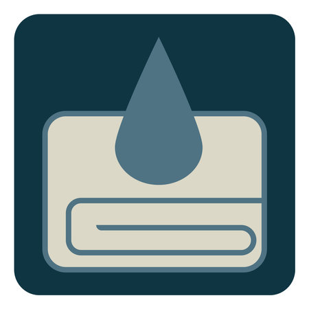 Service towel, illustration, vector, on a white background.のイラスト素材