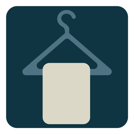 Servie towel, illustration, vector, on a white background.のイラスト素材