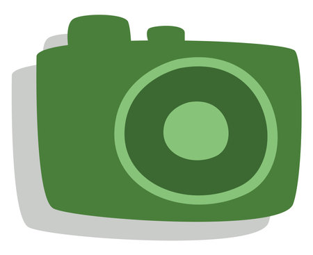 Journalism camera, illustration, vector, on a white background.のイラスト素材