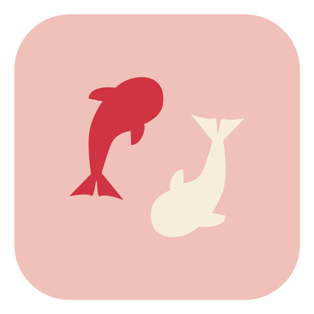 Japan fishes, illustration, vector, on a white background.のイラスト素材