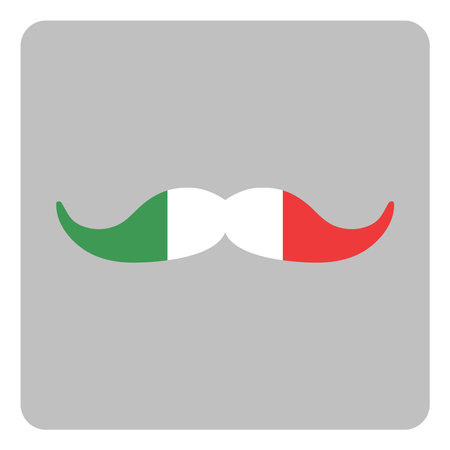 Old moustache, illustration, vector, on a white background.のイラスト素材