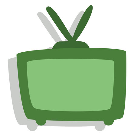 Journalism tv, illustration, vector, on a white background.のイラスト素材