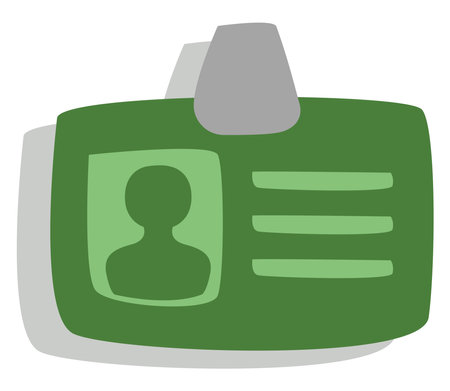 Journalism badge, illustration, vector, on a white background.のイラスト素材