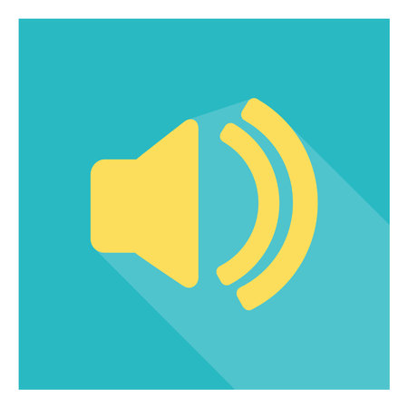 Volume up, illustration, vector, on a white background.のイラスト素材