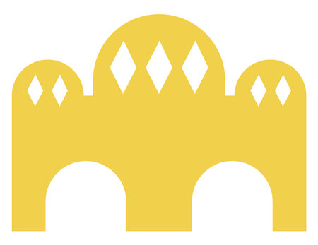 Turkish monument, illustration, vector, on a white background.のイラスト素材