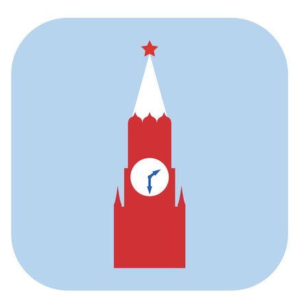 Russian tower, illustration, vector, on a white background.のイラスト素材
