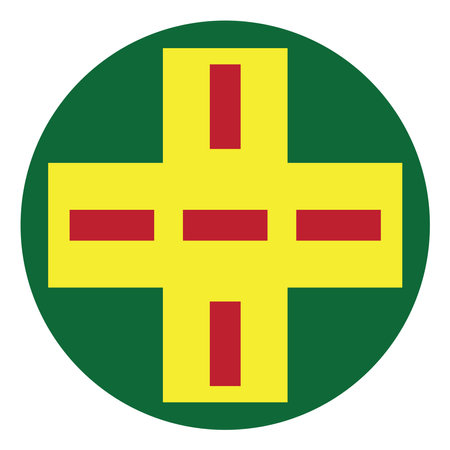 Intersection traffic sign, illustration, vector, on a white background.のイラスト素材