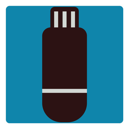 Flash drive, illustration, vector, on a white background.のイラスト素材
