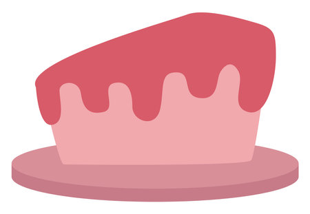 Wedding cake, illustration, vector, on a white background.のイラスト素材