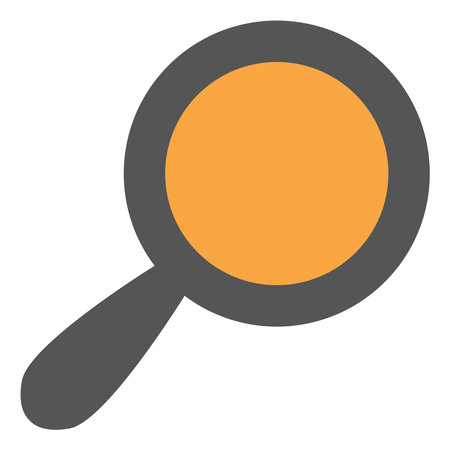 Search magnifier, illustration, vector, on a white background.のイラスト素材