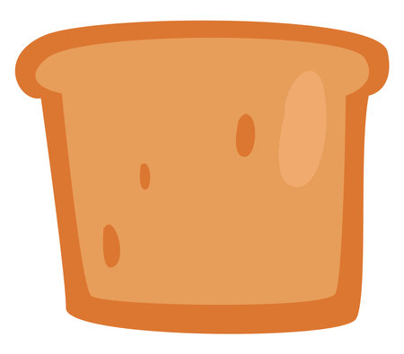 Breakfast bread, illustration, vector, on a white background.のイラスト素材