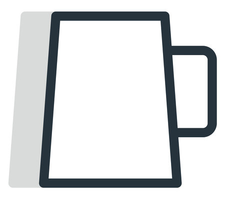 Beer cup, illustration, vector, on a white background.のイラスト素材