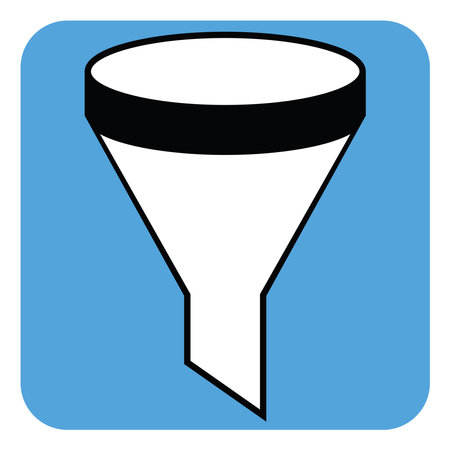 Plastic funnel, illustration, vector, on a white background.のイラスト素材