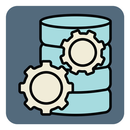 Data setting, illustration, vector, on a white background.のイラスト素材