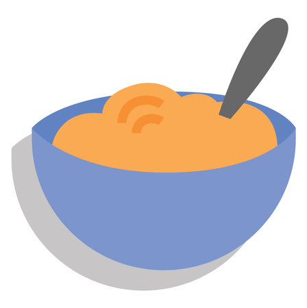 Spaghetti dinner, illustration, vector, on a white background.のイラスト素材