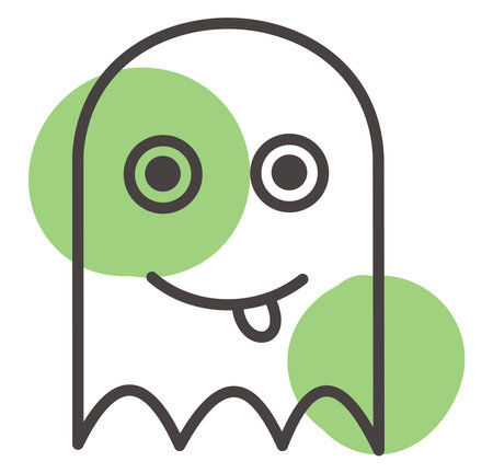 Computer game character, illustration, vector, on a white background.のイラスト素材