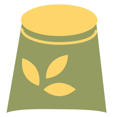 Grocery bag, illustration, vector, on a white background.のイラスト素材