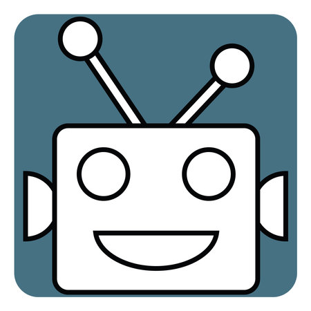 Electric robot, illustration, vector, on a white background.