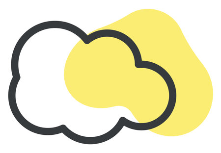 Interface cloud, illustration, vector, on a white background.のイラスト素材