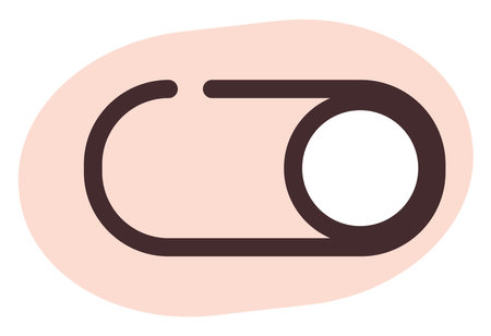 Turn on, illustration, vector, on a white background.のイラスト素材