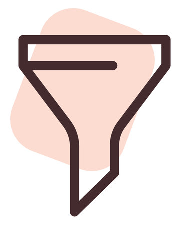 Online shop filter, illustration, vector, on a white background.のイラスト素材