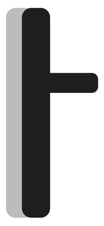 Police baton, illustration, vector, on a white background.のイラスト素材