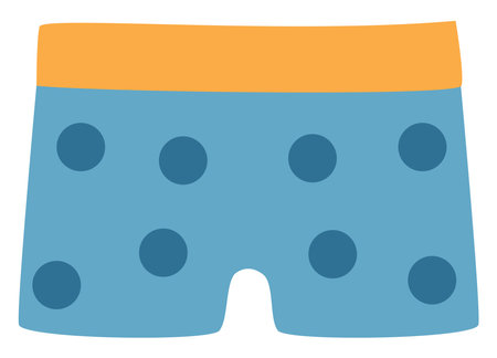 Swimming trunks, illustration, vector, on a white background.のイラスト素材