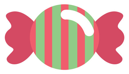 Birthday candy, illustration, vector, on a white background.のイラスト素材