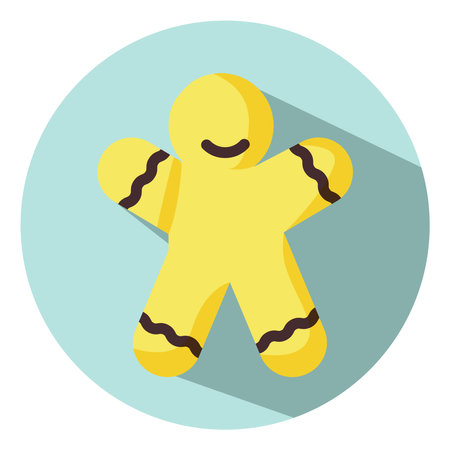 Christmas cookie, illustration, vector, on a white background.のイラスト素材