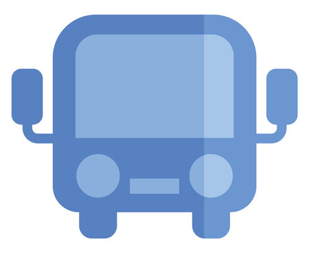 City bus, illustration, vector, on a white background.のイラスト素材