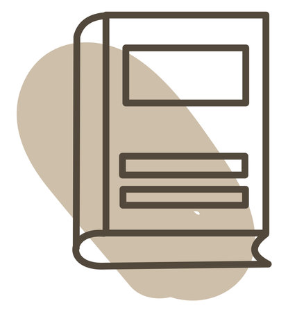 Criminal book, illustration, vector, on a white background.のイラスト素材