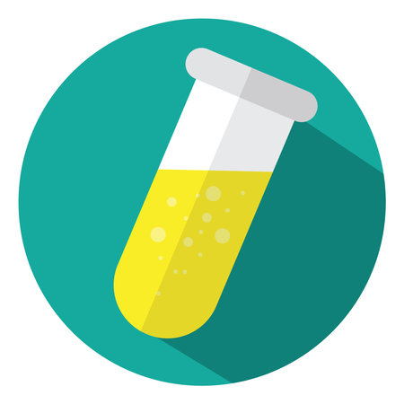 Lab glass, illustration, vector, on a white background.のイラスト素材